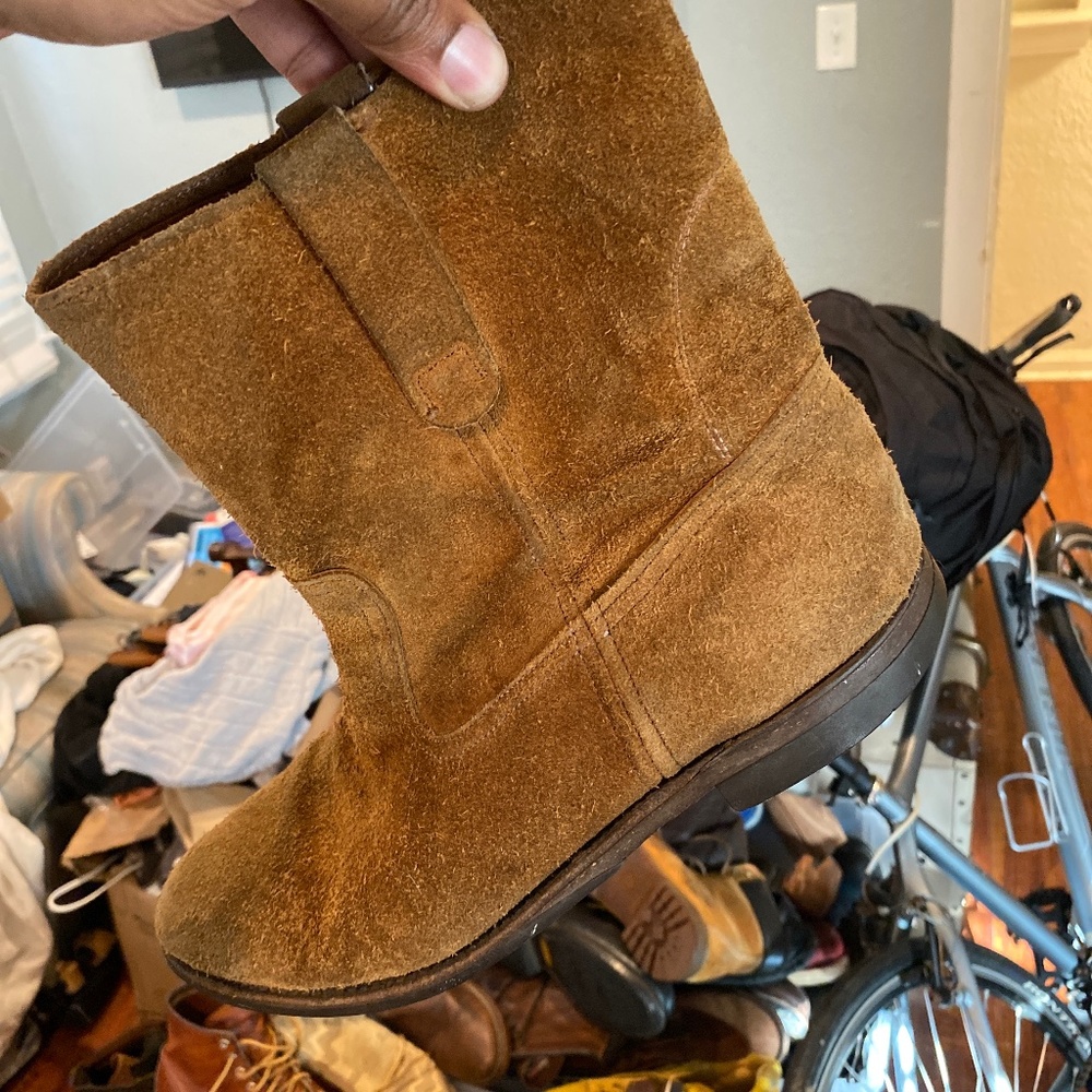 Ralph Lauren roughout western boots